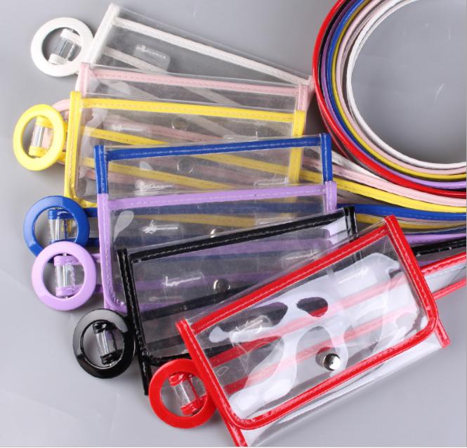 2019 Cheap Beach Clear PVC Fanny Pack Transparent Bag Waist Purse Chest Belt Bag For Ladies