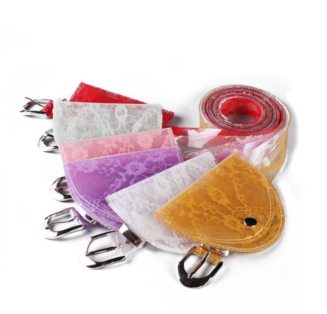 2019 Fashionable Ladies Lace Belt Bag Transparent Mini Waist Bag Jelly Pvc Fanny Pack Women's Bag Wholesale