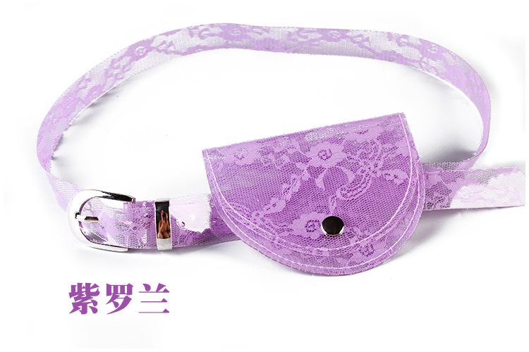 2019 Fashionable Ladies Lace Belt Bag Transparent Mini Waist Bag Jelly Pvc Fanny Pack Women's Bag Wholesale