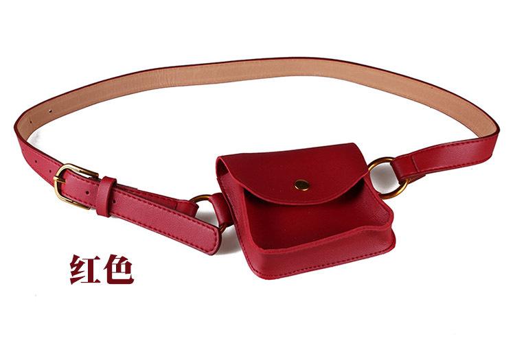 2019 Female Snake Mini Leather Belt Bag Fashion Python Fanny Pack Waist Bag Kids Girls