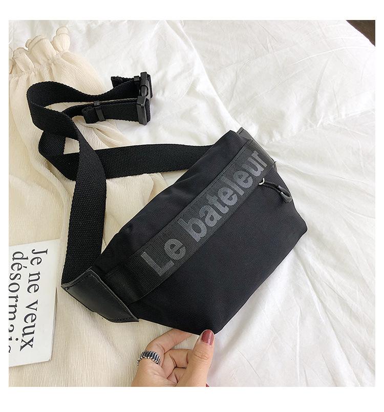 2019 OEM Customized Wholesale Leisure Canvas Fanny Pack Contrast Color Bum Bag Waist Bag For Men