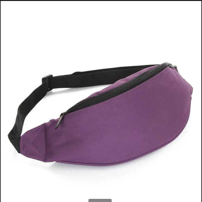 2019 Top Sale Unisex Outdoor Running Sport Belt Bag Cheap Custom Logo Canvas Neon Fanny Pack Waist Bag