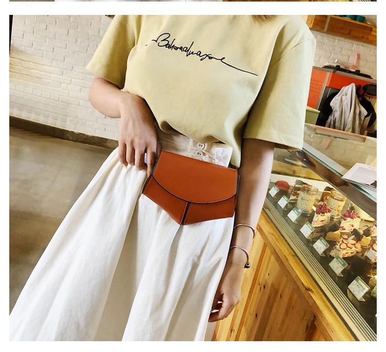 2019 Trendy Simple Snake Skin Women Leather Waist Bag Fashion Dressy Fanny Pack For Ladies Belt Bag
