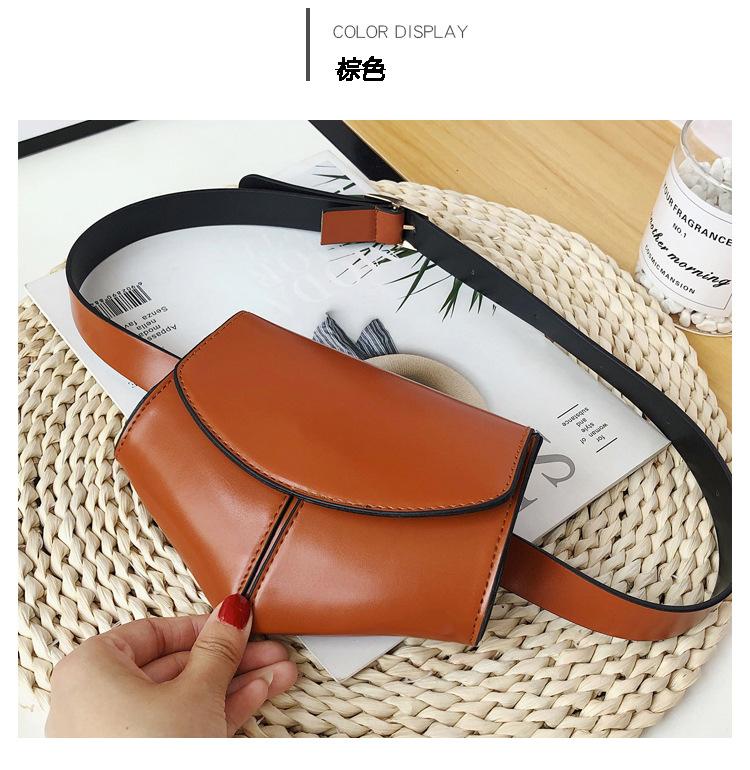 2019 Trendy Simple Snake Skin Women Leather Waist Bag Fashion Dressy Fanny Pack For Ladies Belt Bag