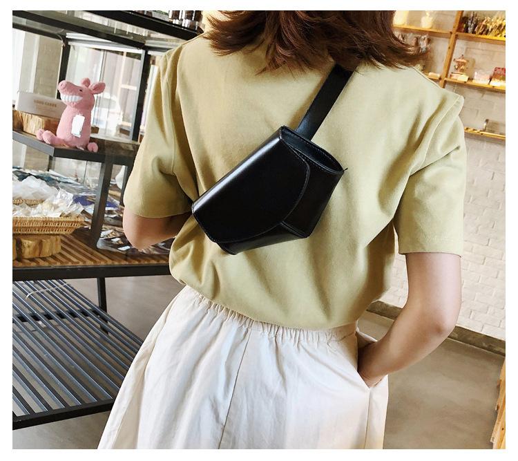 2019 Trendy Simple Snake Skin Women Leather Waist Bag Fashion Dressy Fanny Pack For Ladies Belt Bag