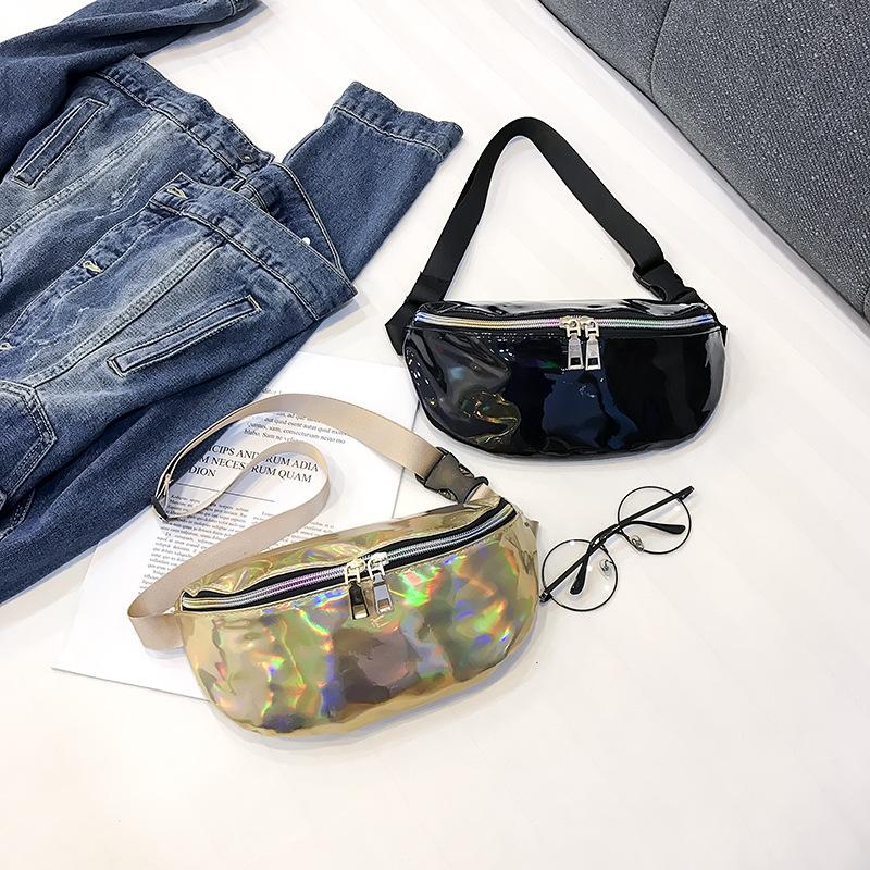2019 latest korean fashion little boys girls hologram small size hot sale waist bag fanny pack bag for kids children