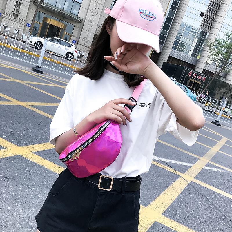 2019 latest korean fashion little boys girls hologram small size hot sale waist bag fanny pack bag for kids children