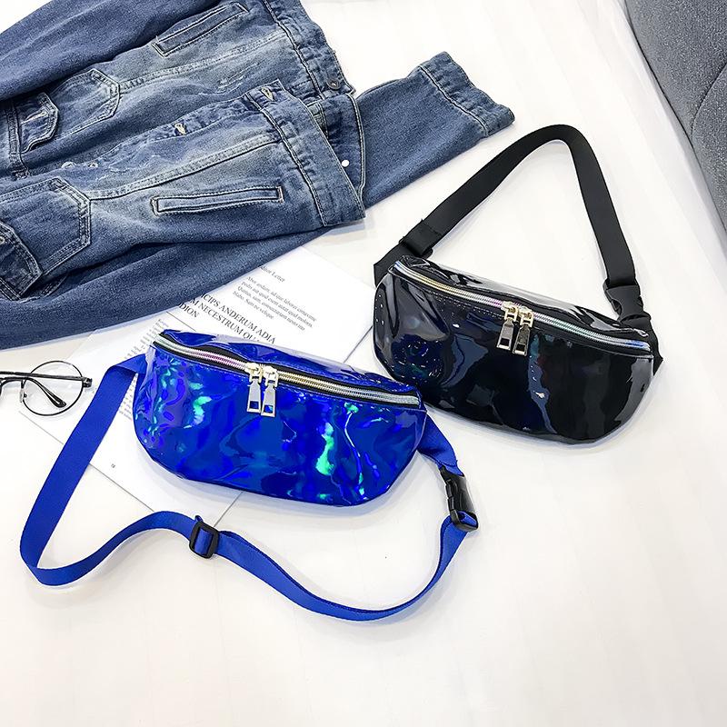2019 latest korean fashion little boys girls hologram small size hot sale waist bag fanny pack bag for kids children