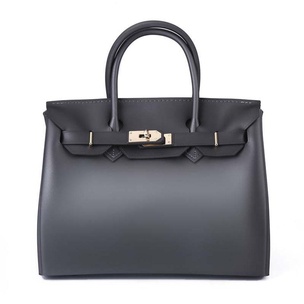 2019 low MOQ PU bag women summer beach  bag jelly tote bag