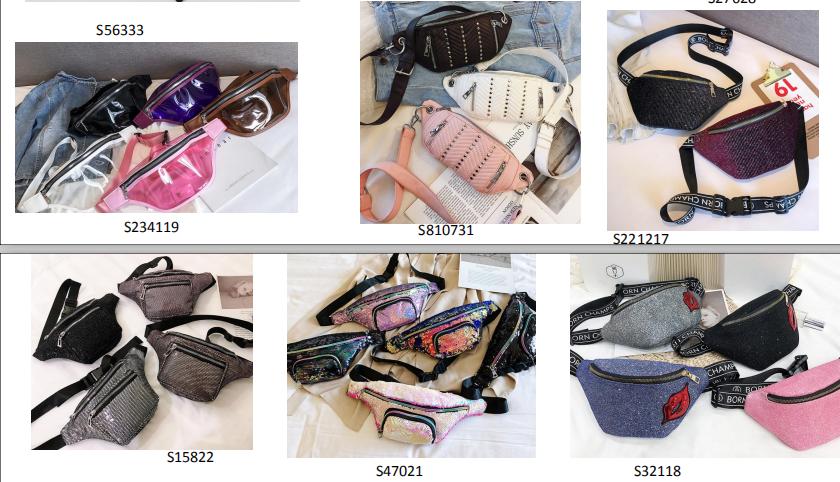 2019 summer waterproof waist bum belt bag ladies clear transparent pvc neon fanny pack wholesale