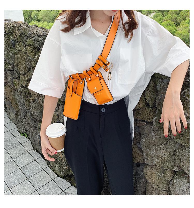 Cool Personalized Mini Leather Fanny Pack Cell Phone Belt Bag Fashion Waist Bag For Ladies 2019