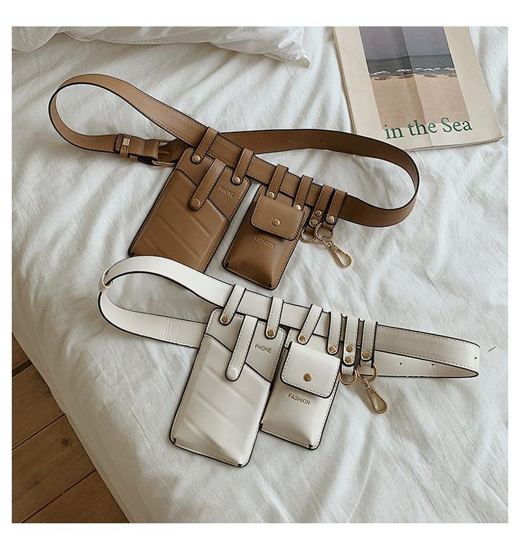 Cool Personalized Mini Leather Fanny Pack Cell Phone Belt Bag Fashion Waist Bag For Ladies 2019