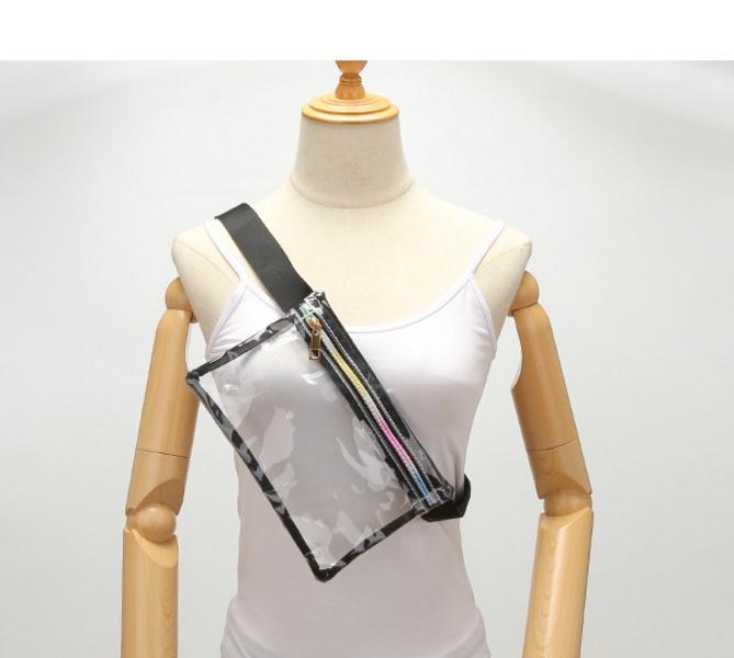 Custom Holographic ClearWaist Bag ,Street Cool Transparent Belt Bag For Women And Lady 2019
