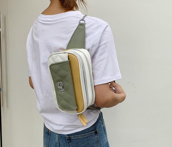 Ins Chic High Quality Trendy Crossbody Bag Women Korea Girls Ladies Fanny Pack Waist Bag Leather Wholesale 2019