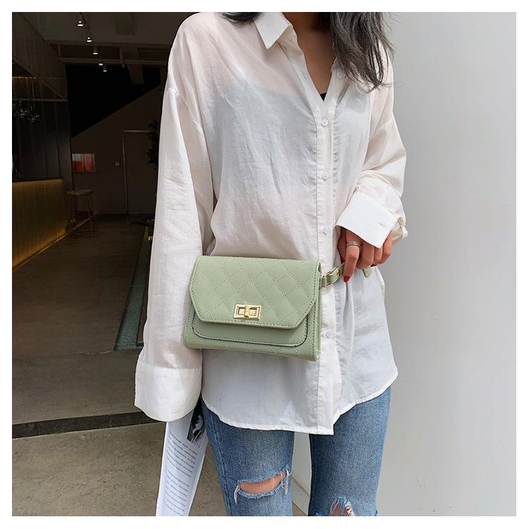 Latest Multifunction Fashion Faux Leather Women Waist Bag Shoulder Chest Bag Quilt Fanny Pack Belt Bag 2019