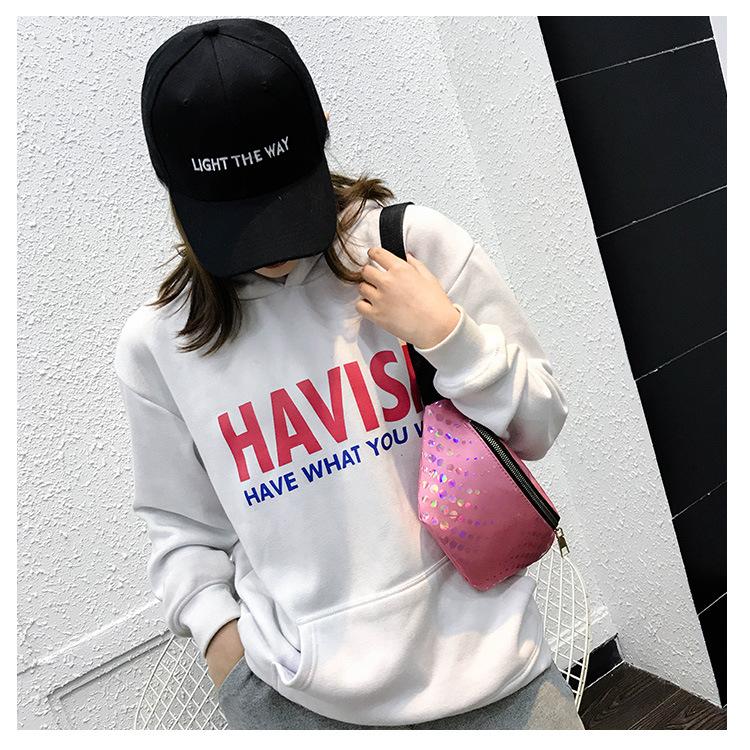 New Arrival Chic Glitter Sequin Fanny Pack Waist Bag Korea Sling Chest Bag 2019