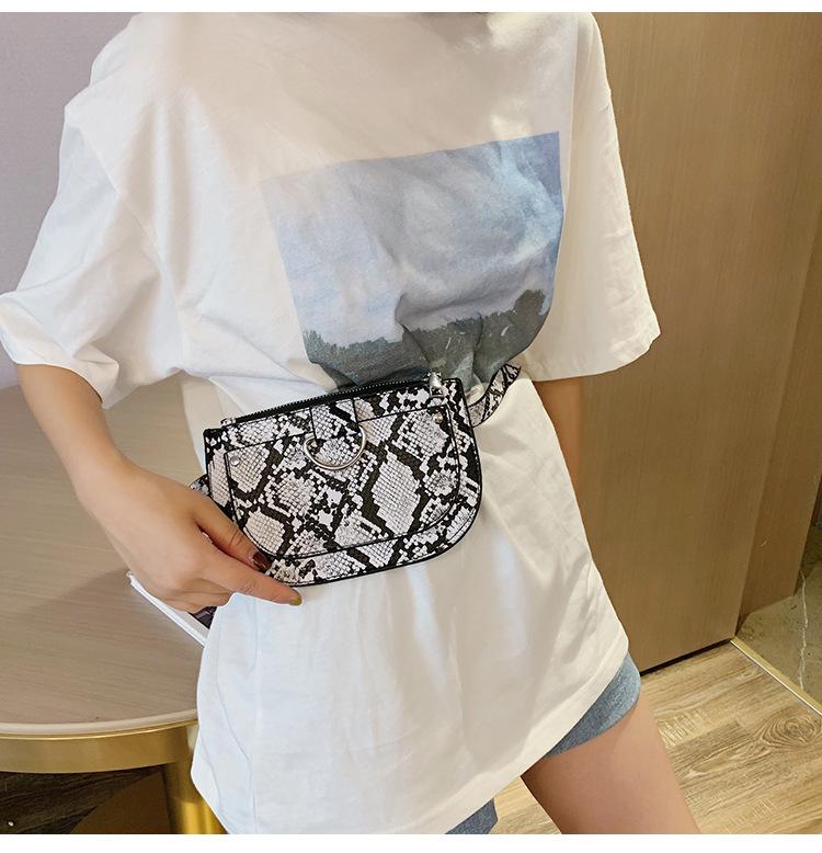 New Hot Fashion Personality  Women Leather Waist Bag Bum Bag Belt Bag  For Ladies Wholesale 2019