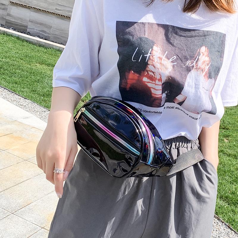 OCHI PVC ladies fanny pack wholesales cool custom logo fanny pack waist bag 2019