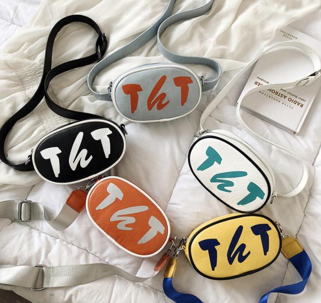 OEM High Quality Fashion Letters Custom Ladies Belt Bag Wholesale Women Leather Waist Bag Crossbody Purse