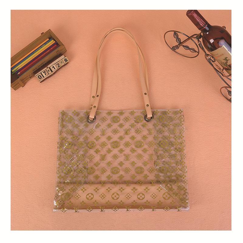 Wholesale convenient Fashion transparent Pvc Shoulder Bag handbag shopping Bags