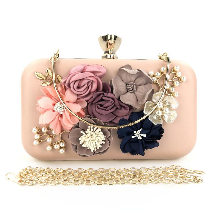 Elegant beautiful Square chain out storage evening bag women