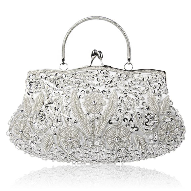 Fashion Trend multicolor Beaded handbag for ladies