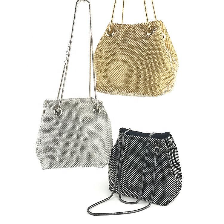 Gorgeous Mesh Women Barrel-shaped sequin handbag