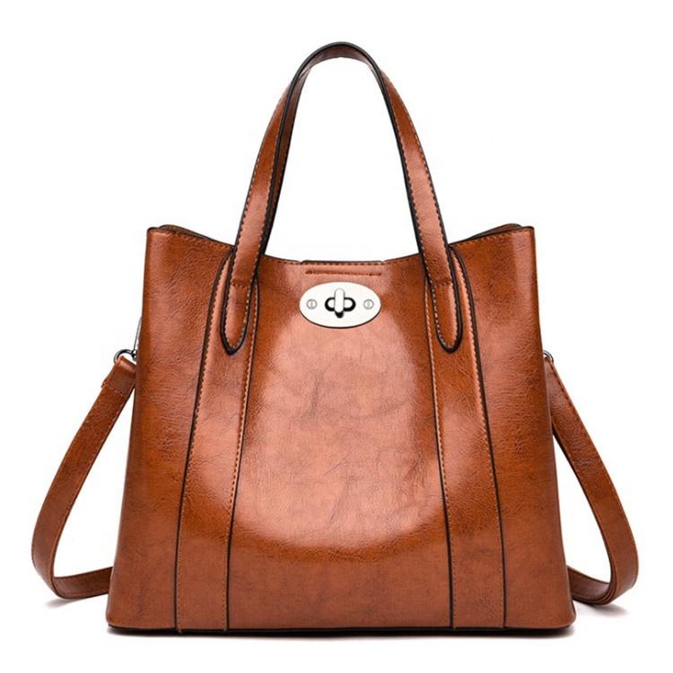 2019 New Fashion Handheld Tote Women's Bag Turn Lock Single Shoulder Messenger Bag Tote Handbag