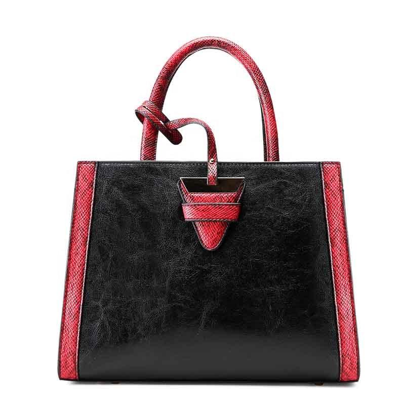 Hot Sale 2019 Fashion Women Tote Snake Skin Print Hand Bags