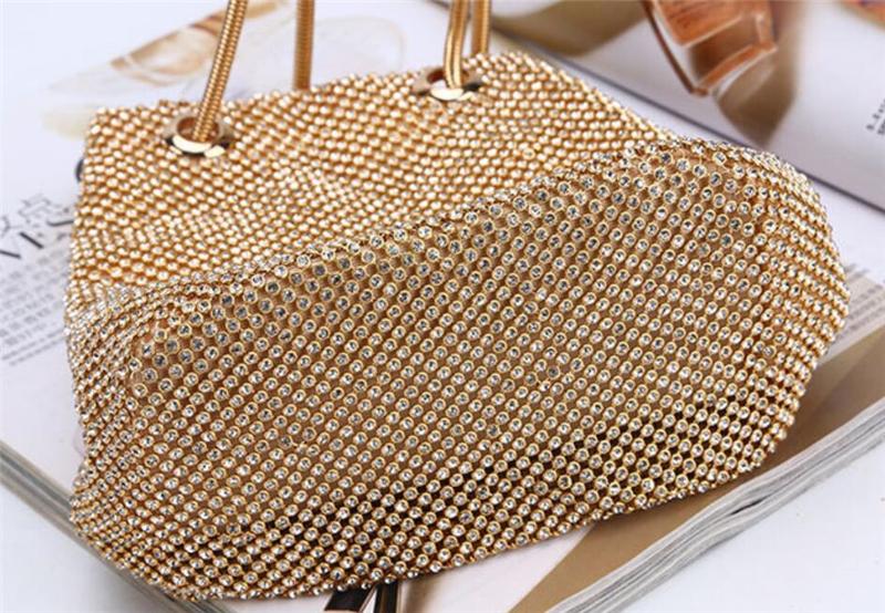 2020 Hot sale new arrival diamond rhinestones glitter women shoulder handbag crossbody evening bag