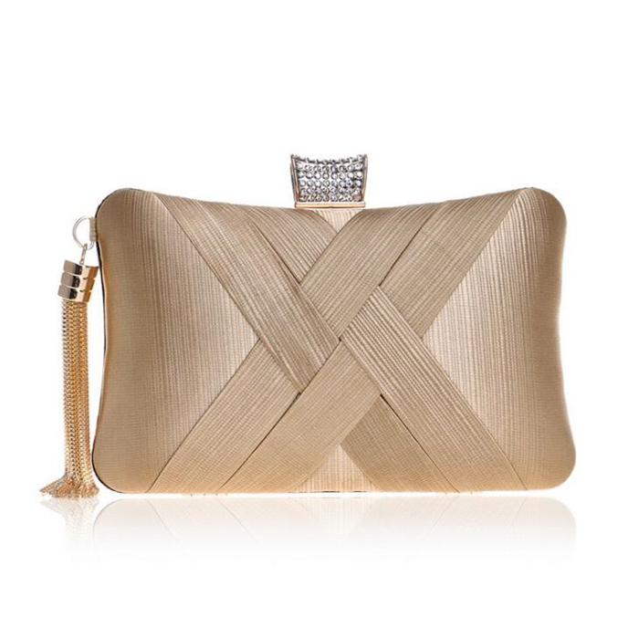 2020 Latest fashion similar silk dress party ladies bag clutches and evening bag