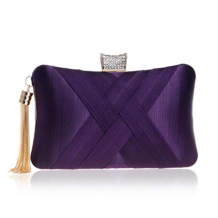 2020 Latest fashion similar silk dress party ladies bag clutches and evening bag