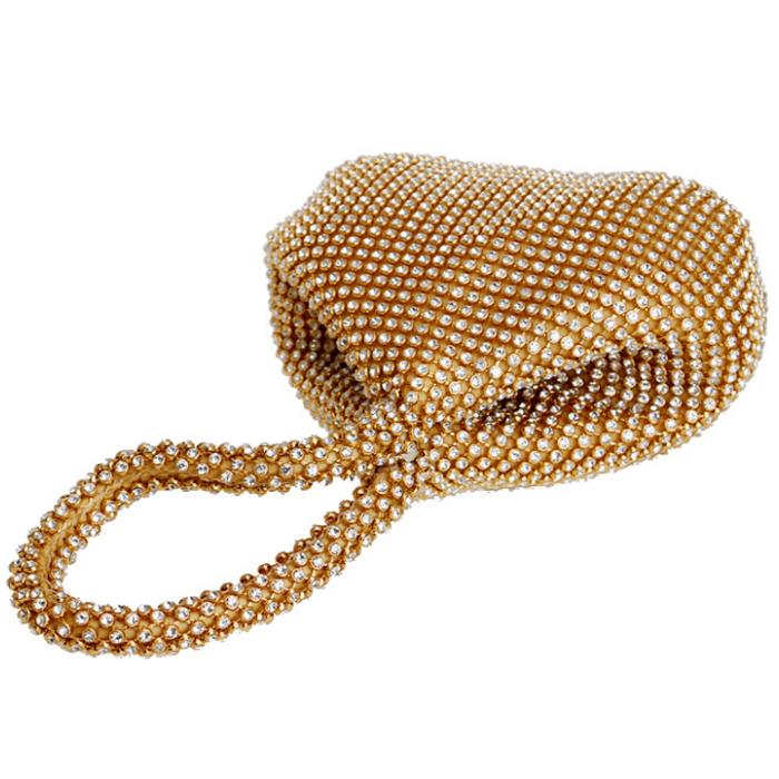 2020 New fashion small wedding flapper handbag purse glitter crystal evening clutch bag
