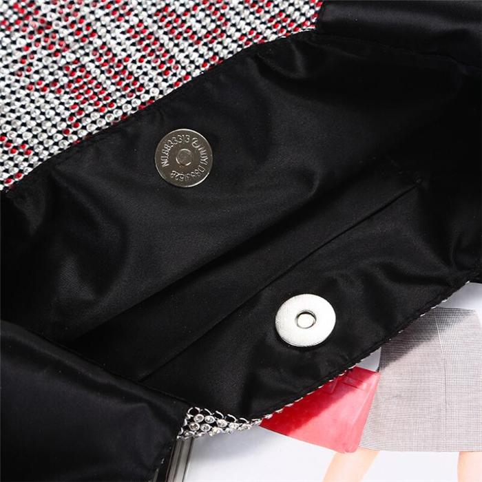 2020 New hot sale lady thank you women bling rhinestone evening bag purse