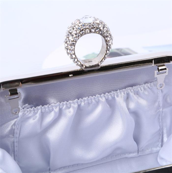 2020 New wholesale luxury elegant wedding gold rhinestone crystal tassel clutch evening bag