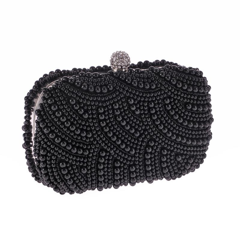 Fashion exquisite handmade mother pearls beaded woman clutch bags