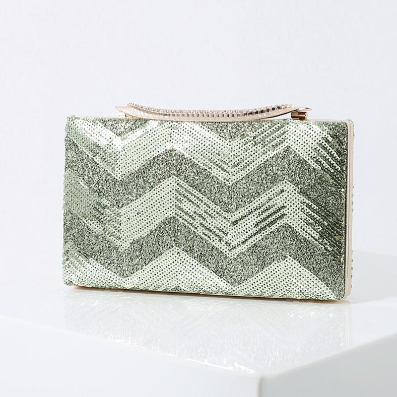 Fashion party banquet bling women clutch sequin evening bag