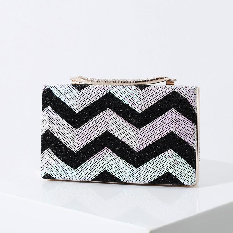 Fashion party banquet bling women clutch sequin evening bag