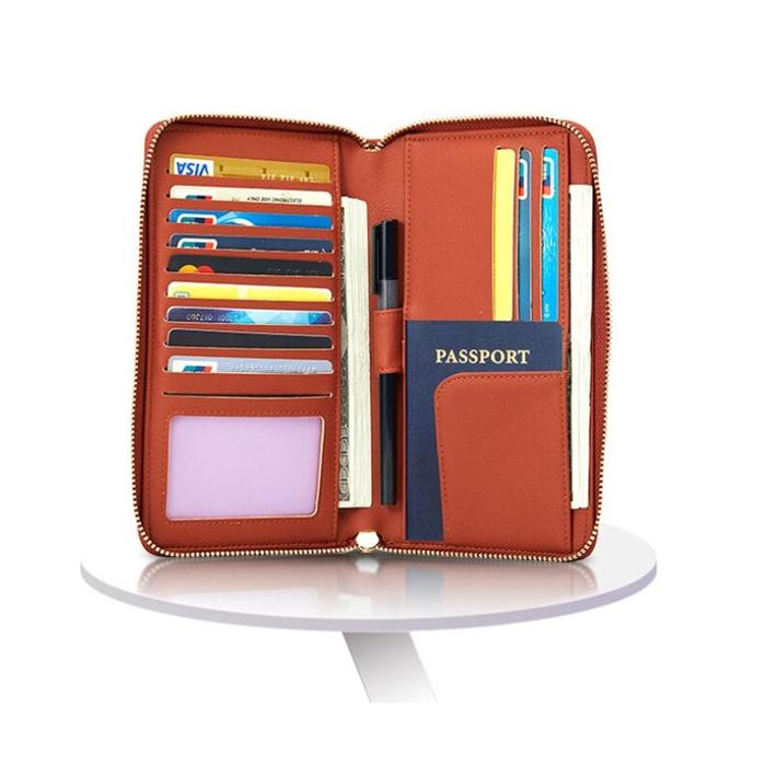 Hot sale fashion simple big long large zipper ladies purse phone clutch wallet women