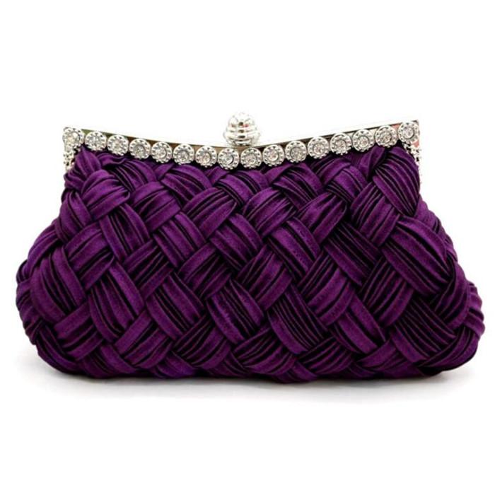 India wholesale fashion rhinestone red bridal ladies clutch purse evening bag