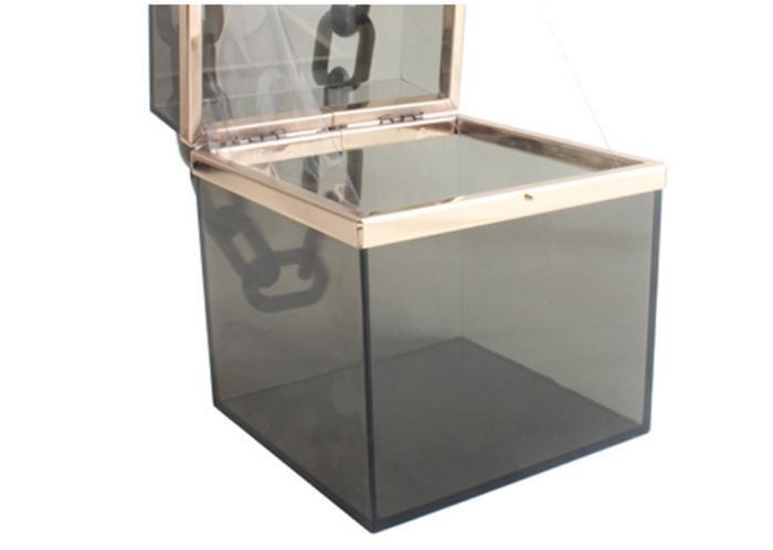 Luxury designer fashion transparent clear jelly bag acrylic chain square purse women box handbag