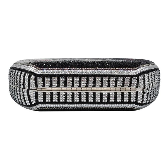 Luxury lliberty round glitter rhinestone evening money bag purse handbag